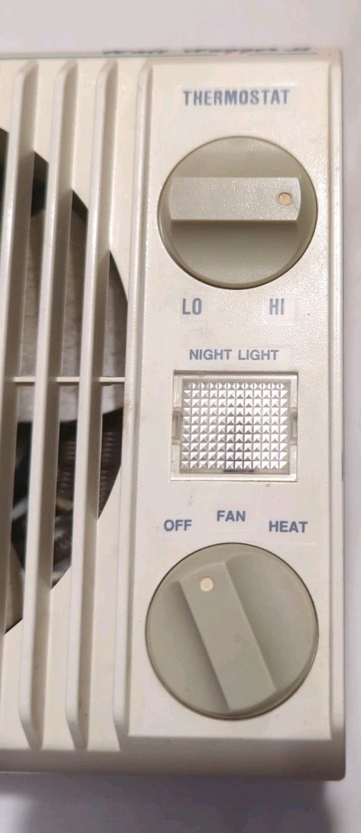 Vintage Arvin WALL HUGGER II Plug-in Space Heater Fan WH-20 Works