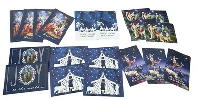 Holiday Time Religious Christmas Cards Lot 19 Cards & Envelopes Assorted Designs