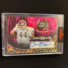 2026 Leaf Sports Heroes BRIAN BOSWORTH Auto Heroic Moments Pink Crystal 1/1
