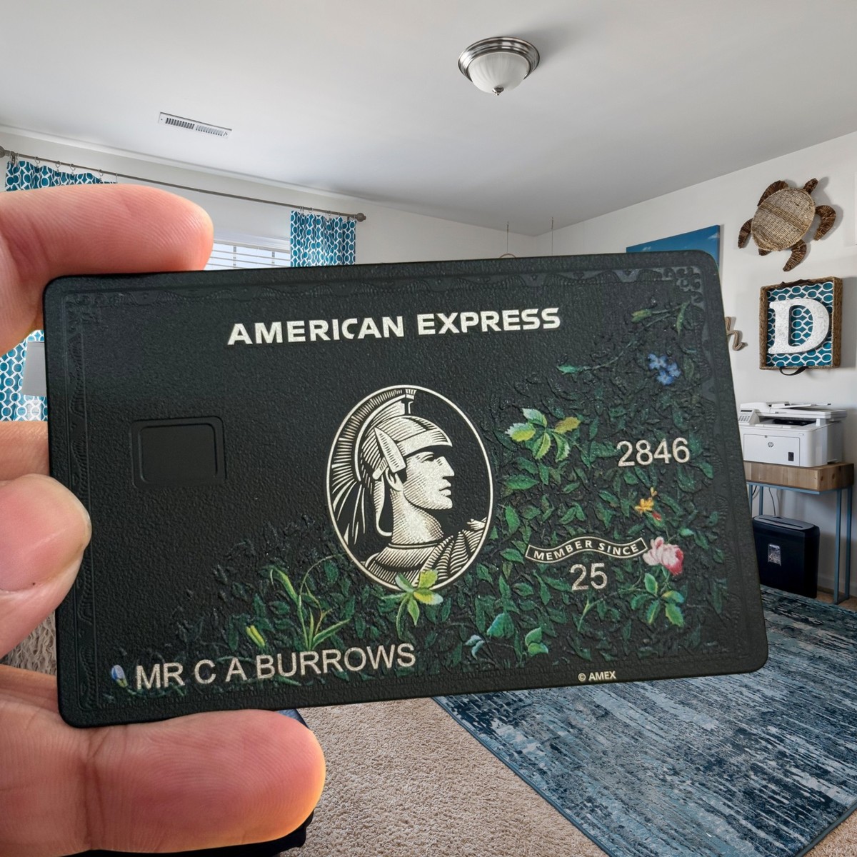 American Express Centurion Titanium Amex Collector Black Rare Card