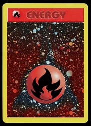 Fire Energy WotC 2002 League Promo Energize Holo