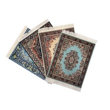 Inusitus 4-Pack Oriental Rug Mouse Pads   Mini Carpet Style Mousepads with Fr...