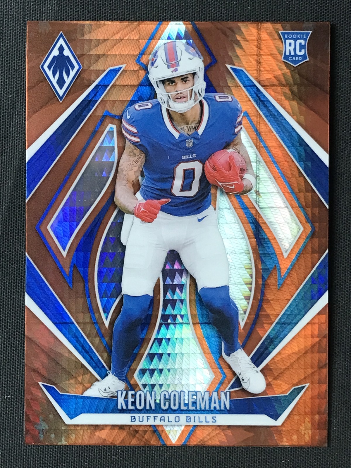 2024 Panini Phoenix #213 Keon Coleman Buffalo Bills Orange Hyper RC