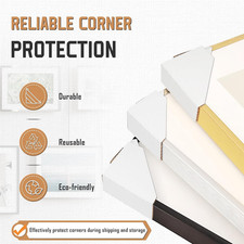 120 Pack Adjustable Cardboard Corner Protectors Fit 1 1.5 and 2.2 Frames For