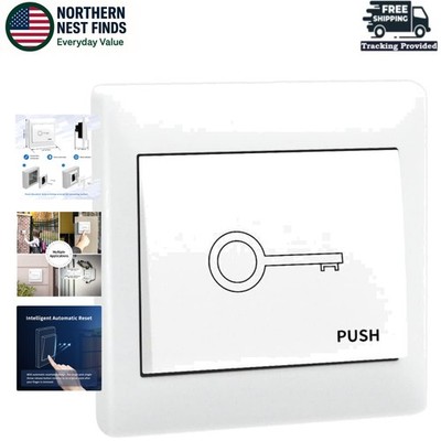 Wired Momentary Push Button Switch for Gates - Easy Installation Included