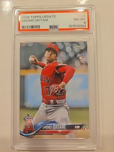 Shohei Ohtani 2018 Topps Update Rc Pitching Psa 8 #us1
