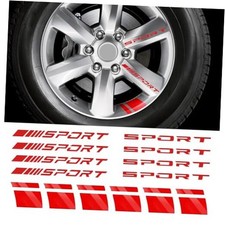 14 PCS Wheel Rim Decal Stripe, Reflective Car Decal for 18-21 Inch Wheels, Red