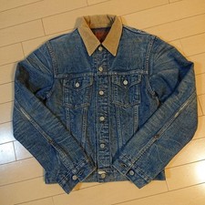 DOUBLE RL RRL Blanket Denim Jacket Native Blanket Lined Cotton Size M 165
