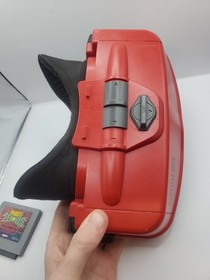 Nintendo Virtual Boy Console Headset + Mario Tennis  FOR PARTS, READ DESCRIPTION