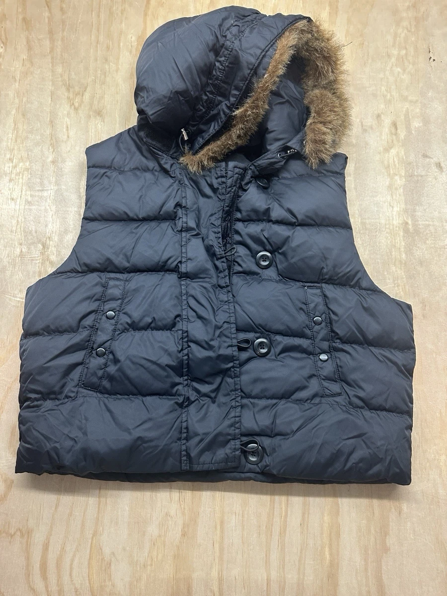 old gap nylon hooded zip up vest VTG GAP Nylon Puffer Hoodie Vest