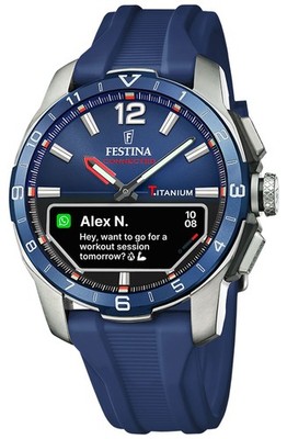 Festina Connected D Hybrid-Smartwatch (44 Mm) Dunkelblaues Integriertes