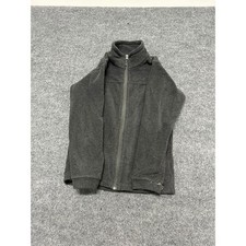 Columbia Fleece Jacket Youth Size M 10/12 Gray Full Zip Mock Neck Outdoor Soft