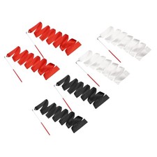 6 Pcs Dance Ribbons 78.7" Gymnastics Ribbon Streamers Red Wand, Red/White/Black