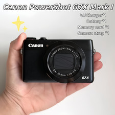 Canon PowerShot G7X Mark I Digital Camera 4.2x with Charger+Battery+ SD Card