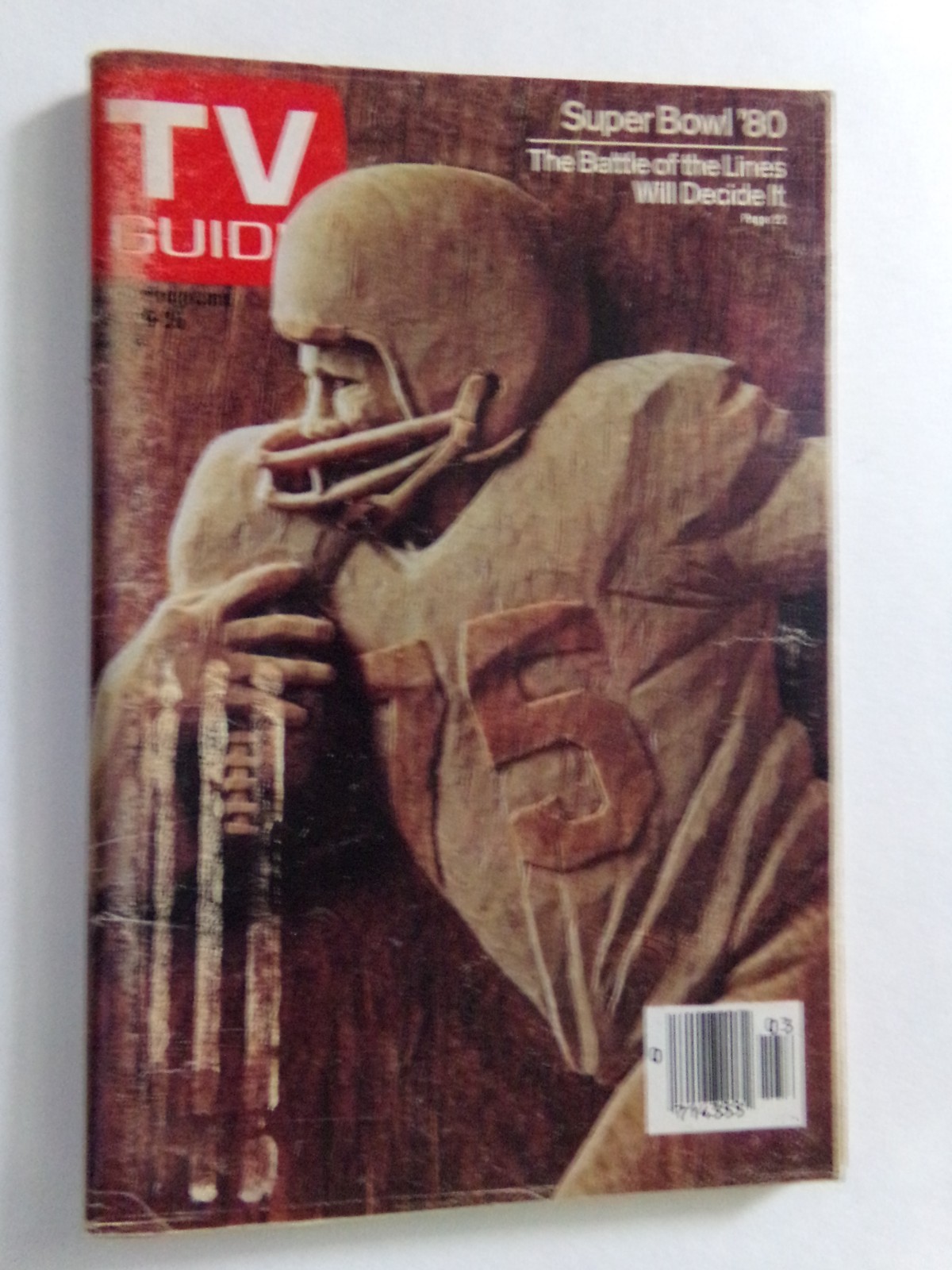TV GUIDE 1980 January 19 25 Super Bowl Football Pennsylvania New York Edition