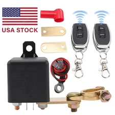 Car Battery Disconnect Switch Remote Control Power Kill Master Isolator Cut-Off