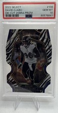 2022 Panini Select David Ojabo 108 Zebra Prizm Die Cut Rc Premier Level Psa 10