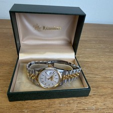 Vintage Hamilton Masterpiece 1992 NAPA Echlin Two Tone Quartz Watch New Battery