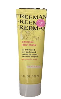 FREEMAN Energize Jelly Facial Mask & Cleanser For Exhausted Skin 3 Fl Oz