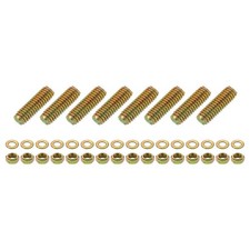 8Pcs Fully Threaded Rod, 5/16"x1" Zinc-Plated Carbon Steel with Nuts Washers