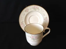 Noritake Willowbrook 9722 One (1) Footed Tea Cup & Saucer Set Multiple Avail.