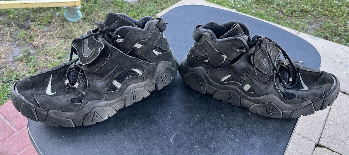 men's nike air barrage mid black