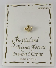 6030167 Holy Spirit Descending Dove Lapel Pin Brooch Tie Tack Christian Jewelry