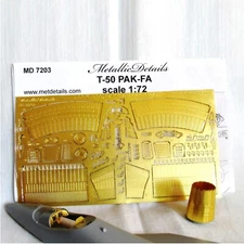 T-50 PAK-FA ( Su-57) Detailing Exterior & Interior (for Zvezda) 1:72 Photoetch