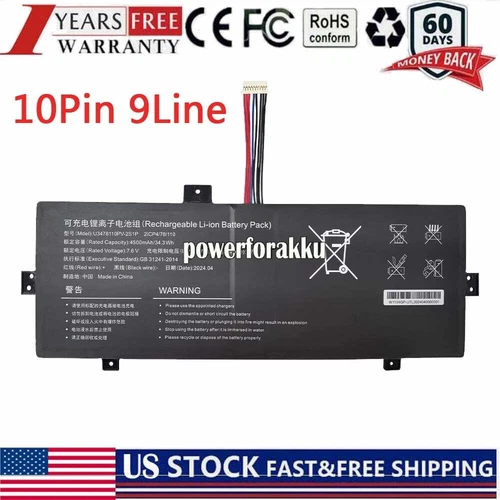 10Pin 9Line UTL-3478110-2S U3478110PV-2S1P battery for JUMPER ezbook s5 go