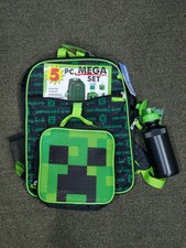 minecraft 5 piece backpack set