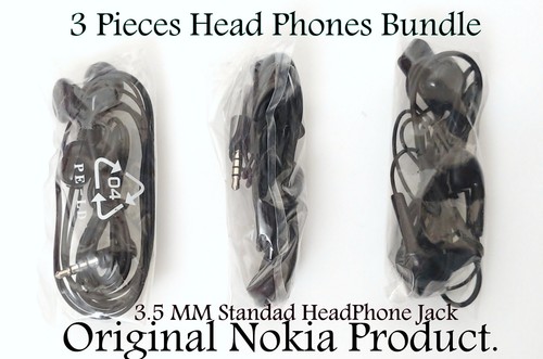 Juego de 3 cabezales Nokia WH102, auriculares estándar regulares de 3,5 mm para tu teléfono celular. - Imagen 2 de 13