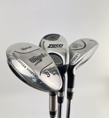 Herren Golf Hybrid Set 18,21&24* Regular Flex Stahl/Rechtshänder/neue Griffe/19681