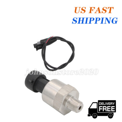 #ad #ad Engine Pressure transducer sensor 0 100psi w ceramic chip For Oil Fuel Water US $18.49