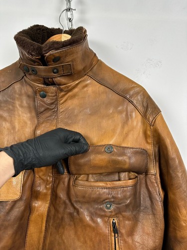 Men's Vintage Frank Thomas Barnstormer B52 Pilot Leather Jacket 44 UK/54 EUR - Picture 15 of 24