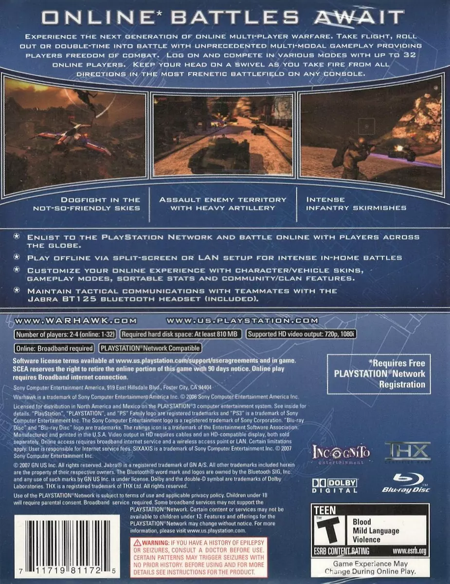Warhawk (Game Only) - PlayStation 3