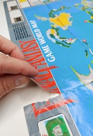 Final Fantasy 1990 Nintendo NES World Map / Enemy Chart NES-FF-USA(B)