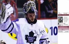JONAS GUSTAVSSON Signed TORONTO MAPLE LEAFS 11X14 PHOTO - JSA G41269