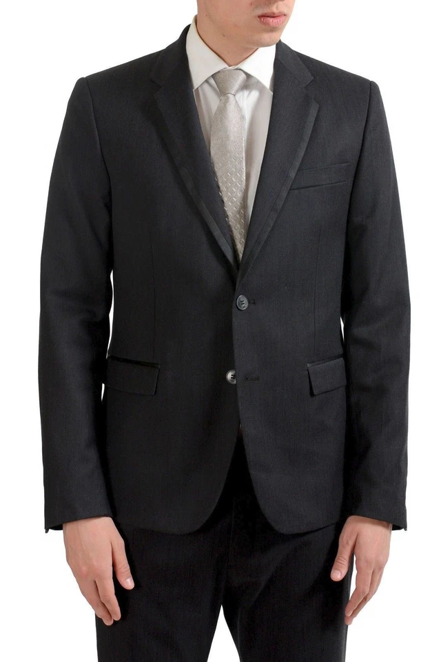 Traje Just Cavalli Hombre Lana Negro Dos Botones US 40 IT 50 Foto 4 de 4