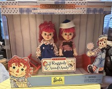 VTG 1999 Mattel Collector Edition Classic Raggedy Ann  Andy Barbie Collectibles
