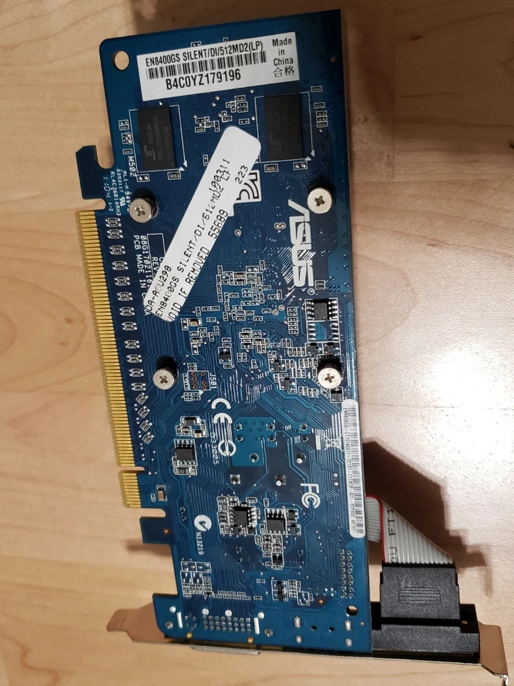 Asus EN8400GS Geforce 8400 GS Video Card 512MB DDR3 Silent PCIe x16 low profile - Image 3 of 4