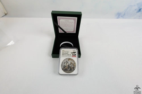 2022 China Lunar Series: TIGER .999 Silver 60g Panda Medal NGC PF70 Antiqued