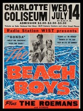 The Beach Boys Charlotte 16" x 12" Photo Repro Concert Poster