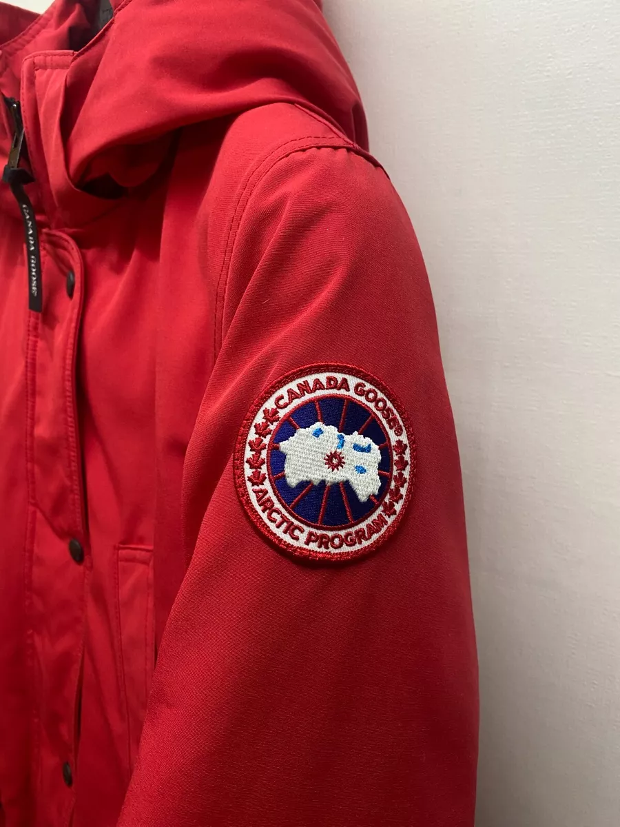 Canada Goose Womens Trillium Parka Down Jacket Size XS Red No Fur