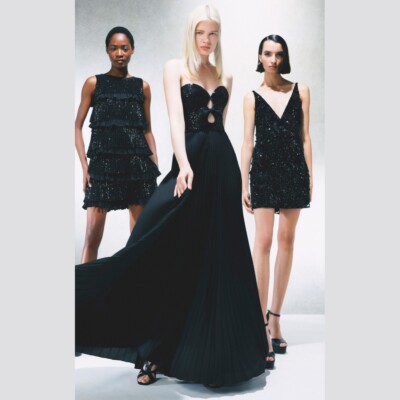 knee length dresses for ladies Structured Long Sleeve Mini Dress main image 0