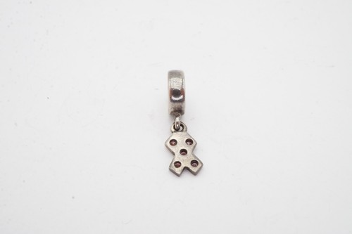 Pandora Sterling Silver 925 Pink Cubic Zirconia Awareness Ribbon Charm - 第 6/10 張圖片
