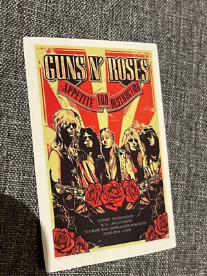 SINGER MUSIC SMALL BAND STICKER STICKERS Guns n roses appetite for ...