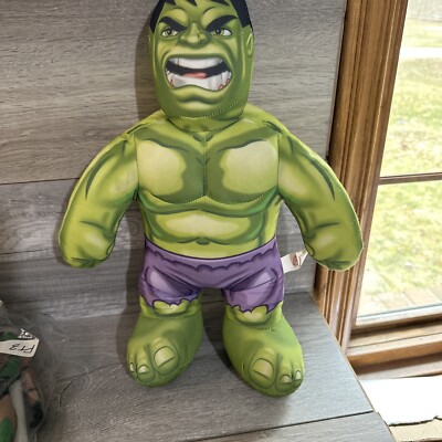 The Incredible HULK Talking Marvel Super Hero Squad Plush  16'' Needs Repair