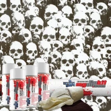 MYDIPKIT Hydro Dipping Water Transfer Print KIT LL-296-1 Shadow Skulls