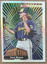 Josh Hader 2022 Topps Finest Cornerstone Refractor #94FC-JH Milwaukee Brewers