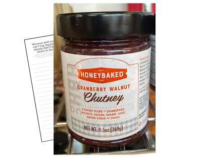 Honey Baked Ham Cranberry Walnut Chutney Sauce with H&I Shopping List